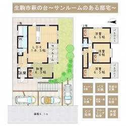 奈良・大阪・滋賀の不動産はフォステールにお任せください ■萩の台駅より徒歩14分■令和8年4月リフォーム済■緑の多い住環境■全居室6帖以上■サンルーム有、セカンドリビングとしても◎■陽当り・風通り良好◎